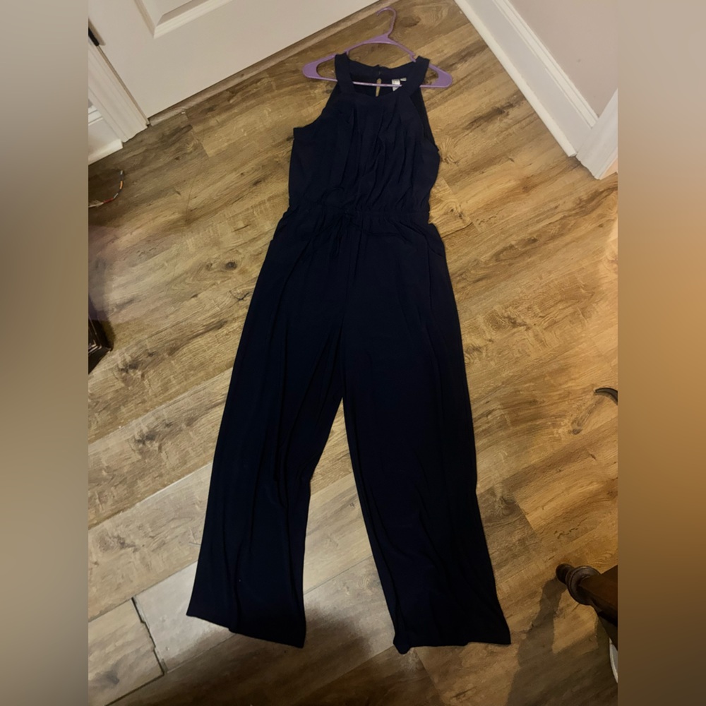 Emma & Michele Dark Blue Jumpsuit